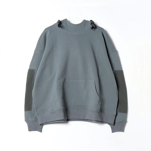 N.HOOLYWOOD MOCK NECK HOODIE 军事风支线廓形连帽套头卫衣 商品图0