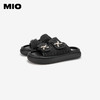MIO米奥夏季中跟时髦拖鞋小众潮流运动厚底一字拖个性女鞋M243131427 商品缩略图3