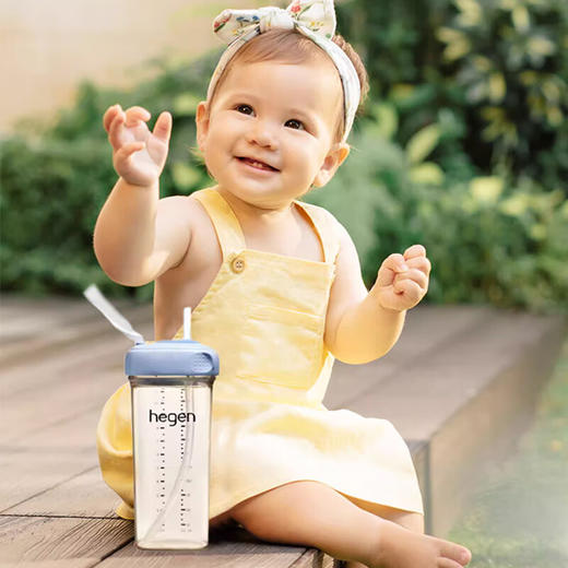 hegen多功能成长萌芽吸嘴吸管杯330ml粉 商品图2