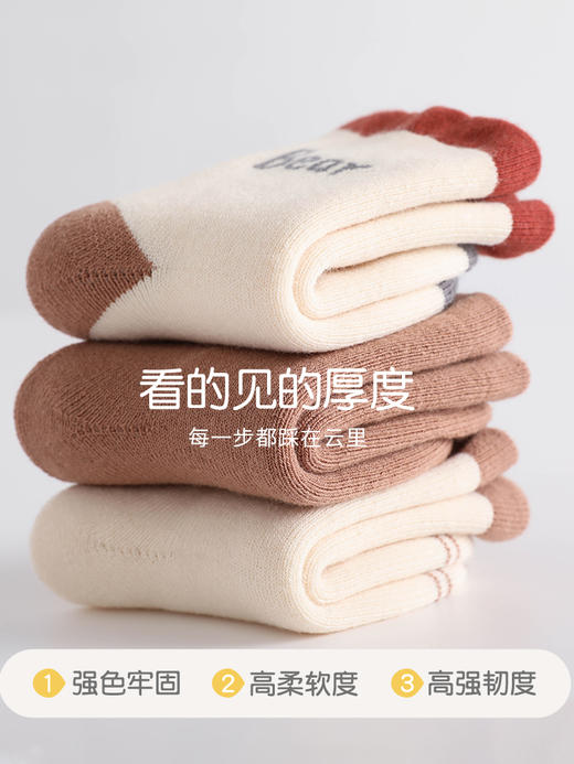 贝肽斯婴儿袜子春秋宝宝新生幼儿0一3月男女儿童卡通中筒加厚棉袜 商品图1