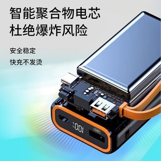 Feliztrip 充电宝PD20W快充10000mah输入输出双向快充1USB 1Type-C 1Lightning口华为苹果安卓手机通用 TR-M68 商品图2