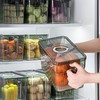 「买1送1！2到手两个」冰箱保鲜食品计时器 沥水手提分类储物盒蔬菜收纳整理轻奢多功能透明厨房用品 商品缩略图1
