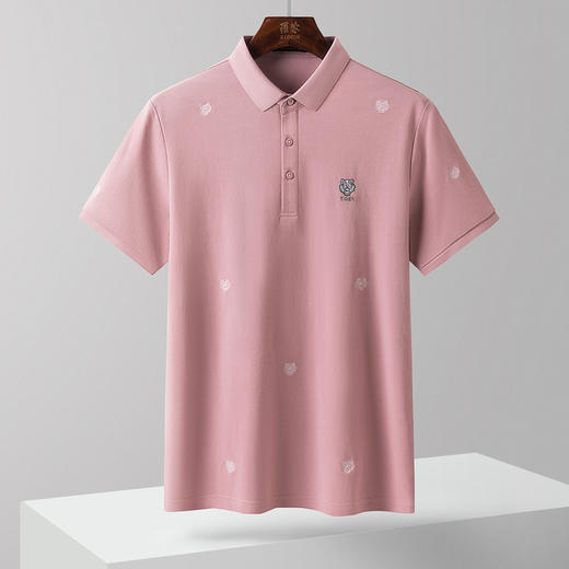 【福利款】罗蒙男士含桑蚕丝polo衫男短袖夏季薄款透气冰丝t恤男短袖 商品图1
