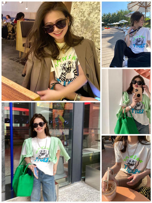 【E】【59元任选2件，2件起拍】明星同款T恤12色任选！最大穿到200斤（单个订单需拍2件，2件以下不发货） 商品图3