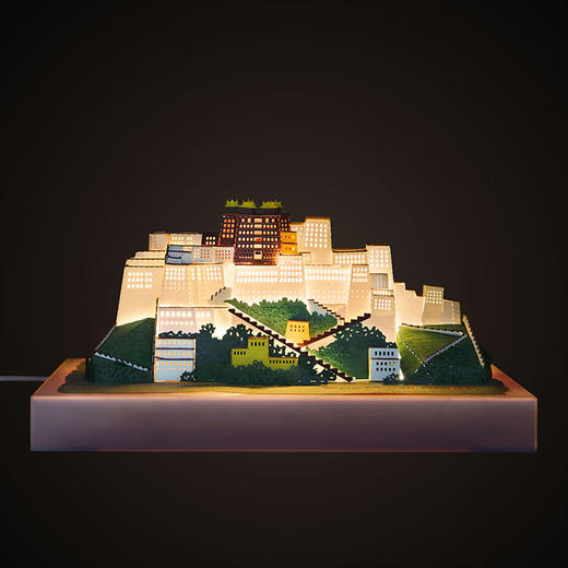 布达拉宫建筑纸雕模型（含灯） 商品图2