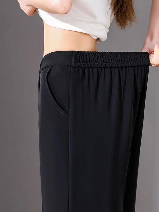 【不挑腿型-遮胯遮肉】春夏季薄款西装哈伦裤女冰丝高腰百搭萝卜裤休闲黑色显瘦烟管直筒裤 商品图2