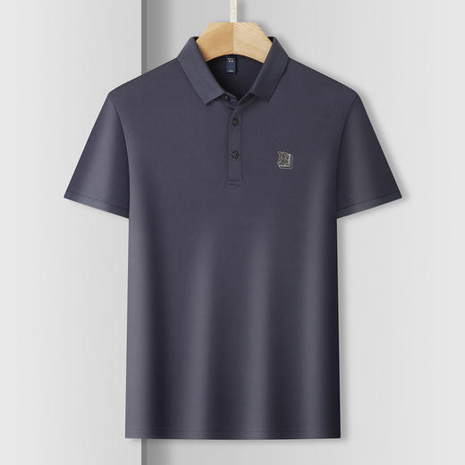 【高周波】罗蒙男士商务polo衫男短袖男夏季薄款速干男士短袖t恤男 商品图6