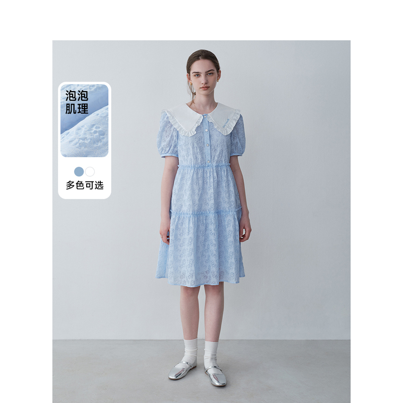 TeenieWeenie小熊简约连衣裙女夏季女短裙TTOW242401T