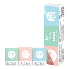 采琪采 原生木浆迷你手帕纸2条装 10包/条  200mm*200mm*3层*7片QZS005TA02