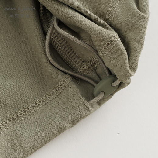 [棉感速干]马克珍妮男童字母抽绳下摆速干短袖T恤夏装新款240393 商品图4