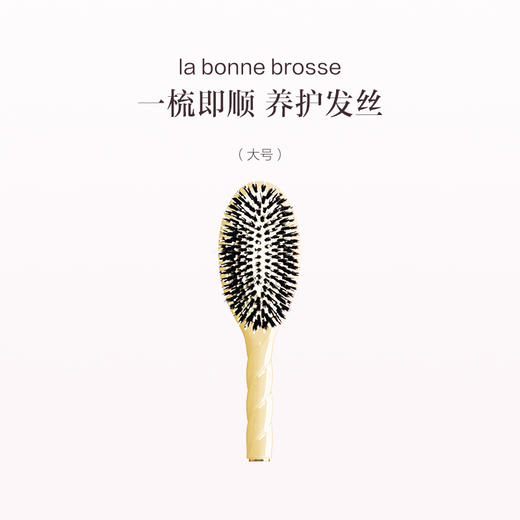 保税直发 La Bonne Brosse 3号软齿鬃毛梳 大号 玫瑰粉 象牙白  樱桃红 杏仁绿 商品图5