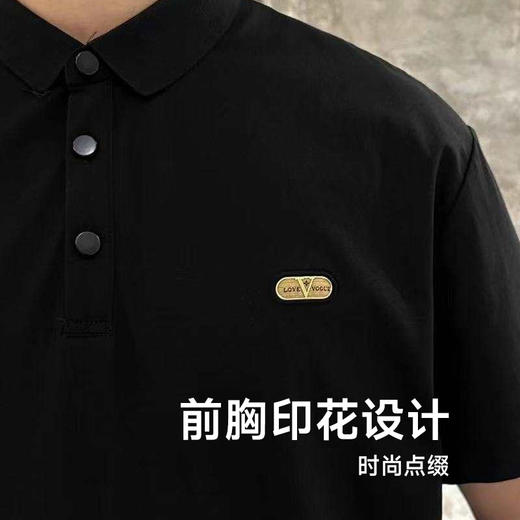 【Q】【新款DX】大依优型大码男装潮款短袖Polo衫翻领加肥加大透气吸汗夏季上衣半袖t恤夏装 商品图2