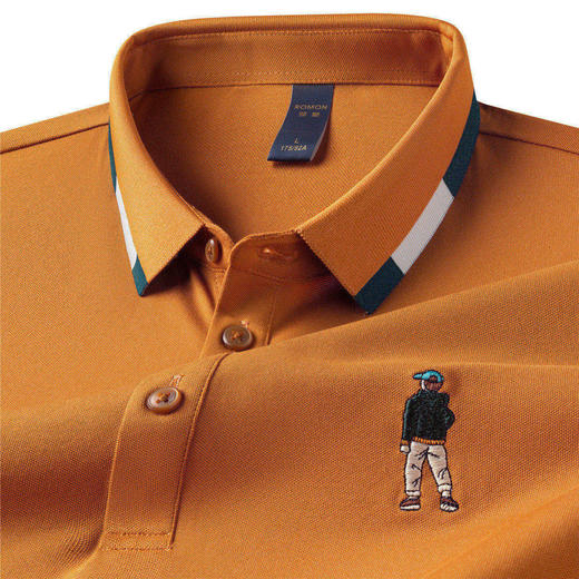 【含桑蚕丝】罗蒙夏季男士休闲t恤短袖polo衫商务polo衫男短袖 商品图1