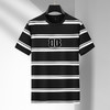 【纯棉】【新款DDA】大依优型大码条纹短袖T恤圆领加肥加大男装大号大码上衣男士休闲半袖夏季 商品缩略图1