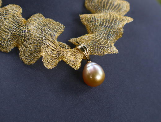 【蕾丝】南洋金珠项链 商品图1