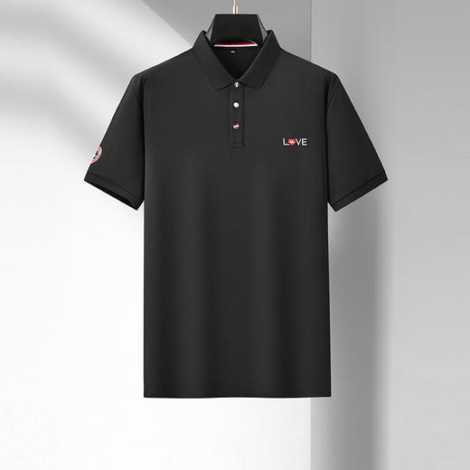 【新款DDA】大依优型大码刺绣短袖Polo衫翻领加肥加大男士大号弹力透气舒适夏季半袖透气 商品图0