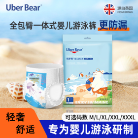 【8片装！婴幼儿全包臀一体式游泳裤】英国游泳纸尿裤一次性\婴儿游泳裤\尿不湿防水拉拉裤宝宝泳裤女男