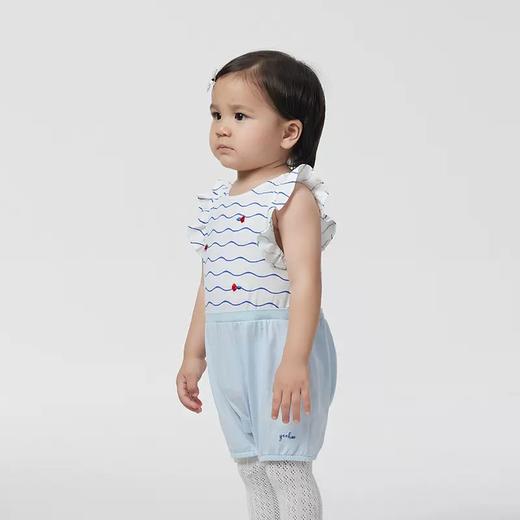 英氏女童短蛤衣夏季新品短袖女宝连体衣爬服短哈衣YRHBJ2P365A 商品图1