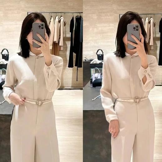 【à perles】超级重磅藕粉色36姆米真丝衬衣【现货】 商品图0