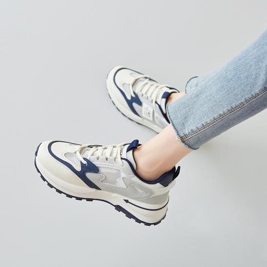 ZHR则则厚底老爹鞋女2024春季新款透气运动鞋百搭复古女鞋 商品图7