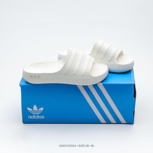 阿迪达斯 Original Adilette 22 Slide 3D打印沙滩涉水舒适耐磨运动拖鞋 外穿一体成型防滑运动拖鞋 商品图3