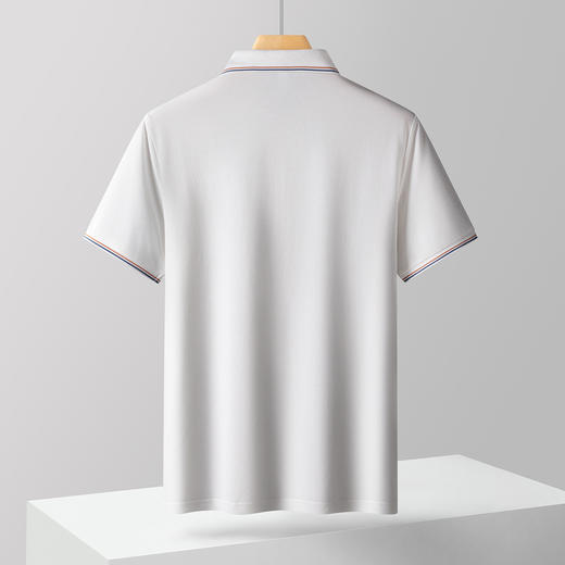 【含桑蚕丝】罗蒙男士夏季polo衫男短袖商务休闲男士t恤短袖polo衫 商品图12