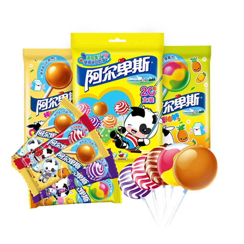 阿尔卑斯糖果 棒棒糖多种 口味 牛奶草莓10g/支