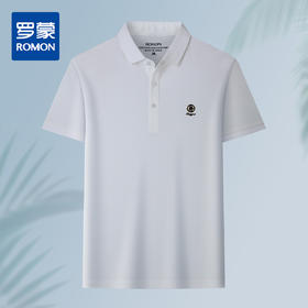 14LP5828【含桑蚕丝】罗蒙男士夏季薄款polo衫男短袖男冰爽透气男士短袖t恤男