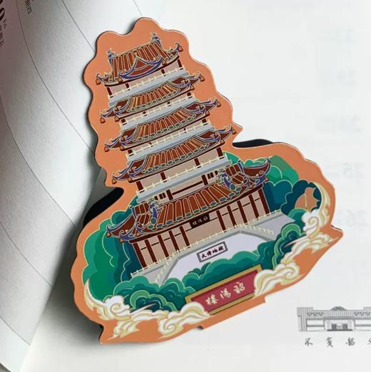 【韶关市博物馆文创】韶阳楼磁性彩色双面书签可爱卡通创意磁铁学生用书夹 商品图1