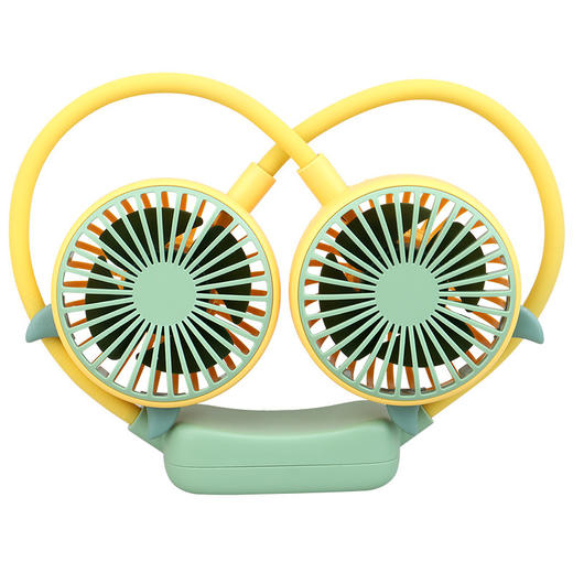 【萌趣风扇，岂止颜值！】新款可折叠挂脖小风扇，便携静音户外懒人USB迷你风扇，想用温柔的方式给你一个没有燥热的夏天-lm！ 商品图4