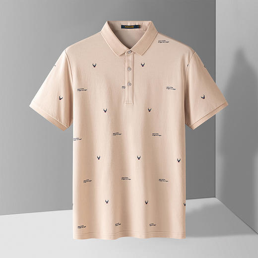 【含桑蚕丝+莫代尔】罗蒙男士polo衫男短袖夏季速干t恤男短袖男t恤 商品图3