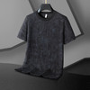 【新款DX】大依优型大码男装潮款镂空短袖T恤圆领加肥加大透气吸汗夏季上衣半袖t恤夏装 商品缩略图0