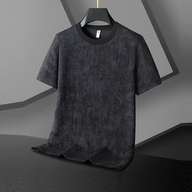 【新款DX】大依优型大码男装潮款镂空短袖T恤圆领加肥加大透气吸汗夏季上衣半袖t恤夏装