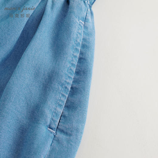 【凉感透气】马克珍妮女童柔软莱赛尔牛仔裙裤儿童裤子夏装240629 商品图3