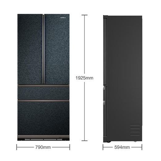 卡萨帝（Casarte）505升平嵌零嵌入式法式多门一级能效风冷无霜变频智能WIFI控氧保鲜自动制冰变温空间家用电冰箱 BCD-505WGCFDA4ARU1 商品图4
