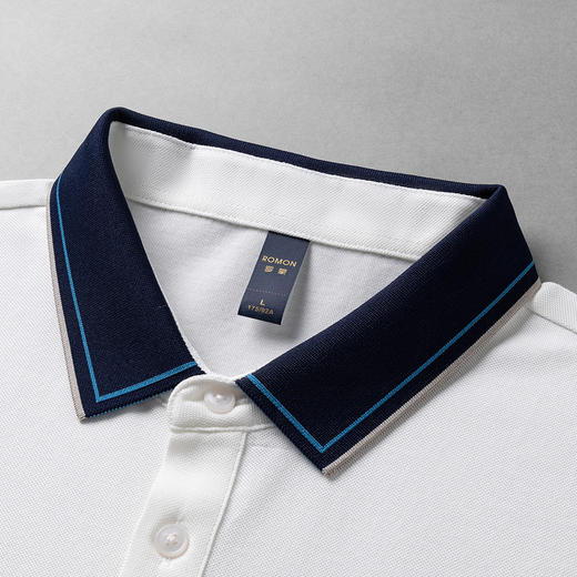 14LP3301【含桑蚕丝】罗蒙男士高周波polo衫男短袖男夏季薄款男士短袖t恤男 商品图6