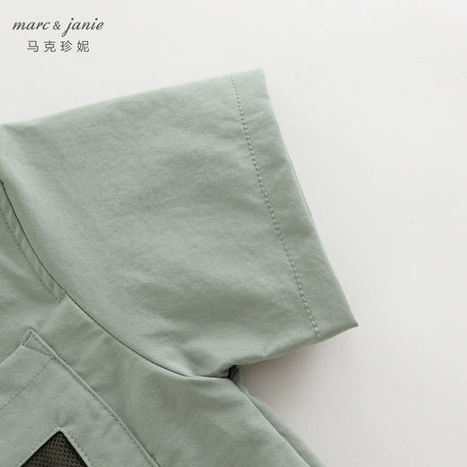 【超轻速干】马克珍妮男童工装户外Polo短袖衬衫夏装新款240526 商品图3