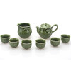 乾唐轩活瓷新石榴绿茶具1壶6杯+茶海茶杯水杯功夫茶具中式高档礼盒套装 商品缩略图0