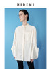 HIDEMI 极简设计感圆领色织条纹衬衫 商品缩略图1