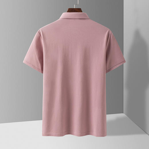 【含蚕丝棉】罗蒙男士polo衫男短袖t恤男夏季凉爽冰丝t恤男短袖 商品图3