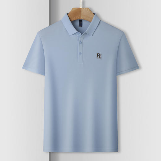 【高周波】罗蒙男士商务polo衫男短袖男夏季薄款速干男士短袖t恤男 商品图4
