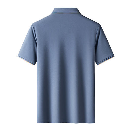 【含桑蚕丝】罗蒙男士夏季时尚polo衫男短袖休闲男士t恤短袖polo衫 商品图11