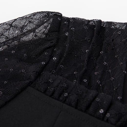 PF809斯尔丽2024新款法式蕾丝拼接包臀小香式白领通勤高级感显瘦连衣裙 商品图5