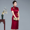 LHSB1141高贵婚宴装2024新款高端旗袍醋酸结婚妈妈礼服 商品缩略图2