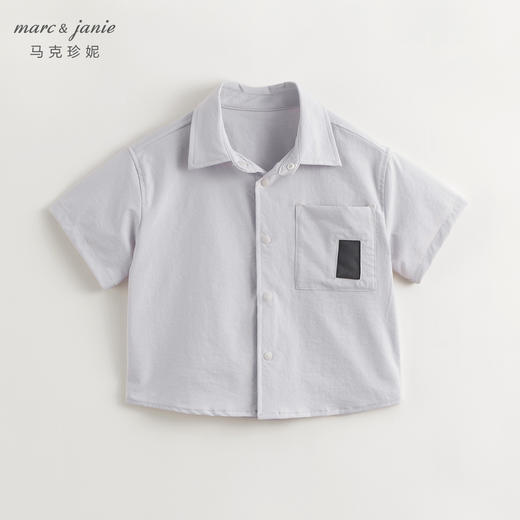 【超轻速干】马克珍妮男童工装户外Polo短袖衬衫夏装新款240526 商品图1