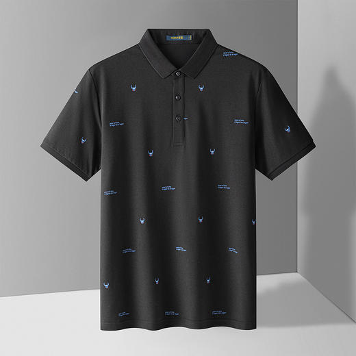 【含桑蚕丝+莫代尔】罗蒙男士polo衫男短袖夏季速干t恤男短袖男t恤 商品图5