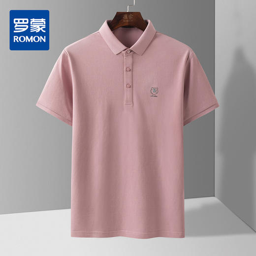 【含蚕丝棉】罗蒙男士polo衫男短袖t恤男夏季凉爽冰丝t恤男短袖 商品图0
