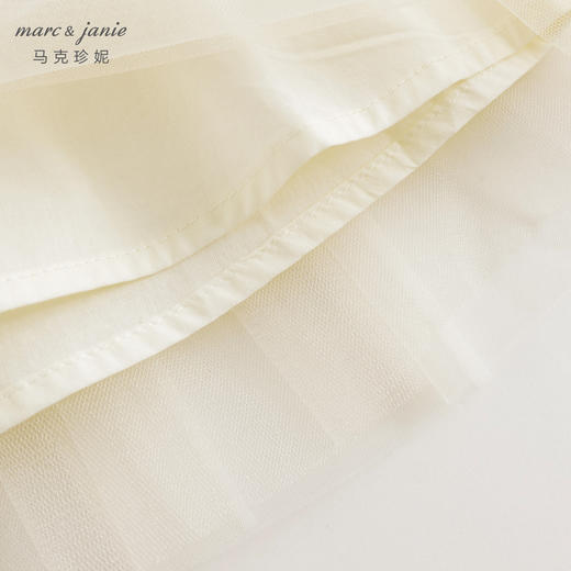 马克珍妮女童花边网纱拼接短袖连衣裙儿童裙子2024夏装新款240875 商品图6