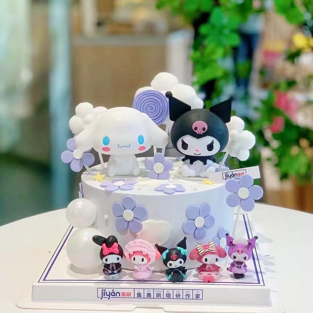 紫色系三丽鸥家族蛋糕