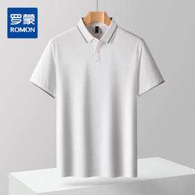 【含桑蚕丝】罗蒙男士夏季polo衫男短袖商务休闲男士t恤短袖polo衫